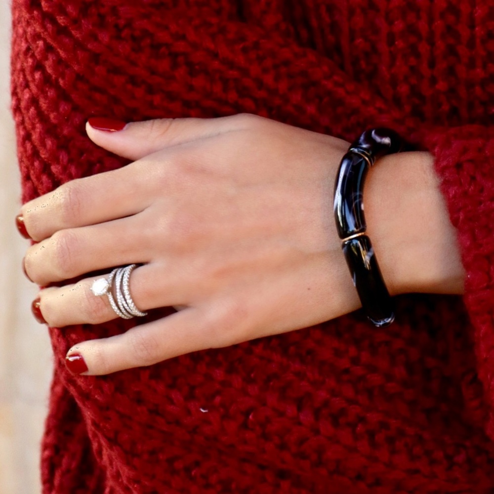 Black and gold bracelet